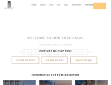 Tablet Screenshot of nycasas.com